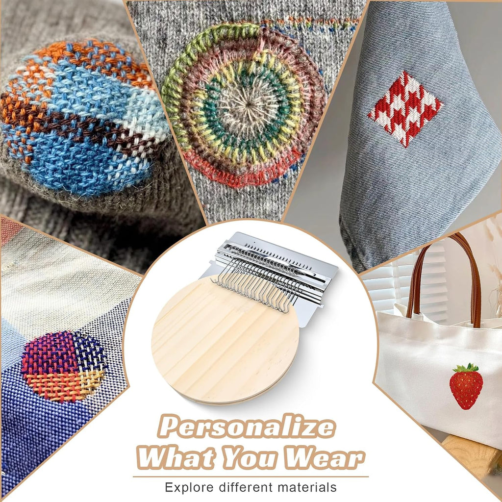 MendLab Visible Mending Loom Kit — 36 Threads