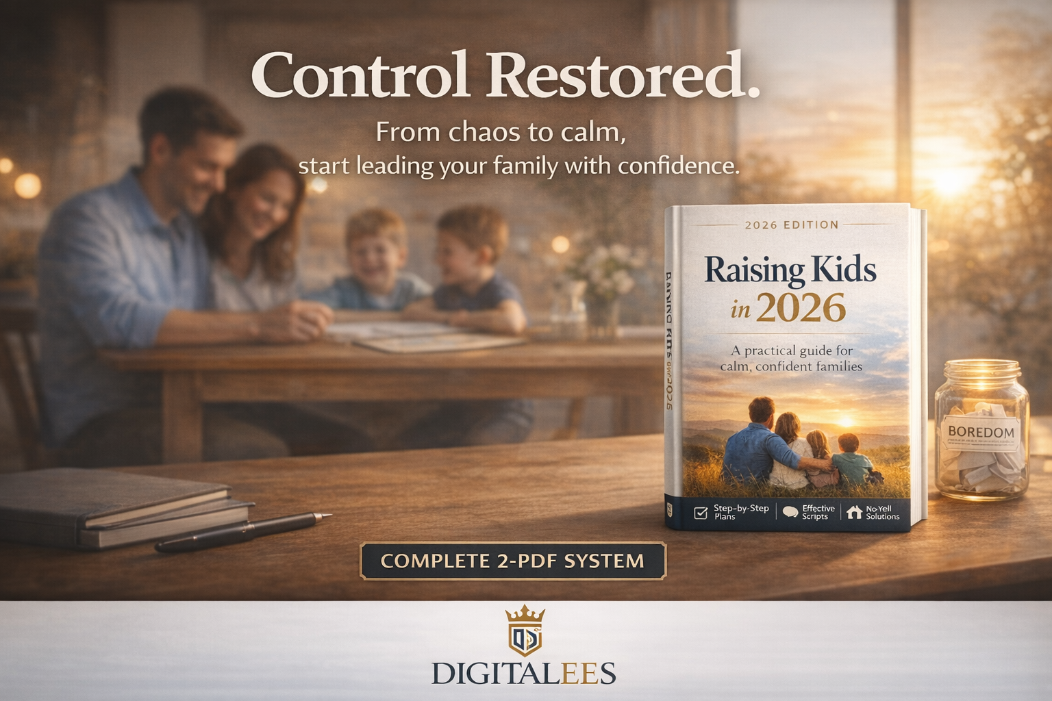 Raising Kids in 2026 – The Calm Boundaries System + Ultimate Tools Pack