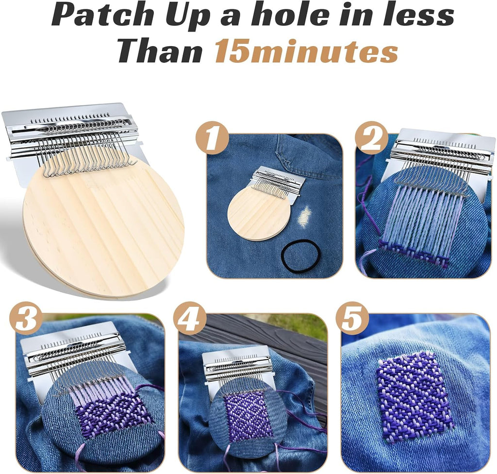 MendLab Visible Mending Loom Kit — 36 Threads