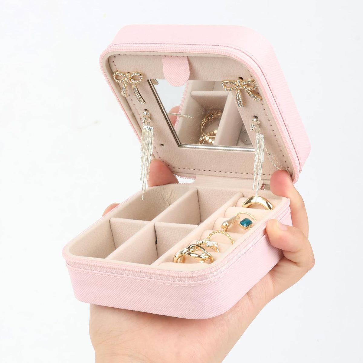 Voyage Mini Jewelry Case with Mirror
