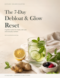 7-Day Debloat & Glow Reset by Digitalees: 22-page illustrated guide and companion fillable planner